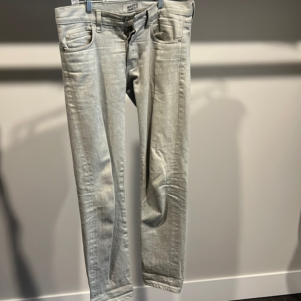 Men’s gray Naked & Famous Jeans